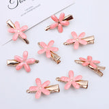 20pcs 35mm Metal Flower Hair Clip Hairpins Barrettes for Women