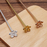 Metal Flower Hair Sticks Hairpins Bridal Headwear DIY Hair Accessories