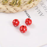 20 Pack Polka Dot Wood Beads DIY Crafts Kids Toys Jewelry