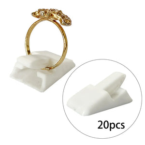 20 Pieces Ring Holder Ring Clip Stand Organizer Jewelry Ring Display