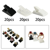 20 Pieces Ring Holder Ring Clip Stand Organizer Jewelry Ring Display