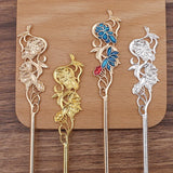 20Pcs Ancient Chinese Metal Hair Sticks Hairpins Flower Shape Hair Chopstick