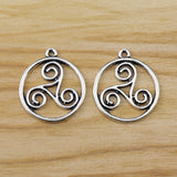 20 Pcs Tibetan Silver Celtic Knot Charms DIY Jewelry Making