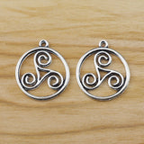 20 Pcs Tibetan Silver Celtic Knot Charms DIY Jewelry Making