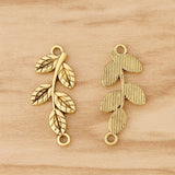 20pcs Tibetan Tree Leaf Branch Charms for Bracelet Making