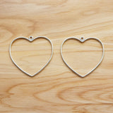 20 Tibetan Silver Heart Charms Pendants for DIY Jewelry Making 46x49mm