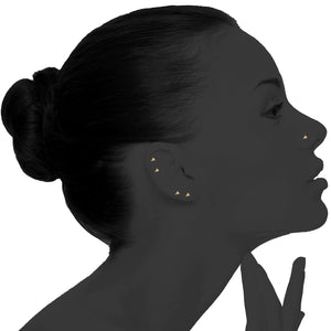 20 Pcs Triangle Ball Pin Nose Stud Nose Piercing Body Jewelry