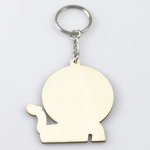 20 Wooden Lion Cartoon Keychain for Bag Purse Decoration