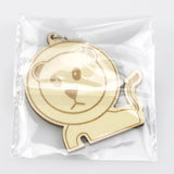 20 Wooden Lion Cartoon Keychain for Bag Purse Decoration