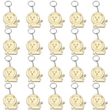 20 Wooden Lion Cartoon Keychain for Bag Purse Decoration