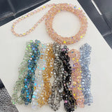 20 Pcs 6mm Magic Crystal Sugar Beads Aurora Glass Square Loose Bead