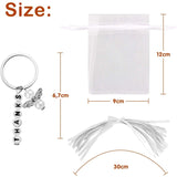 20 Baptism Party Favors Keychain Drawstring Communion Wedding Birthday