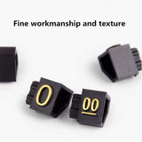 20 Sets Square Adjustable Tag Display Counter Stand Number Block Kit M