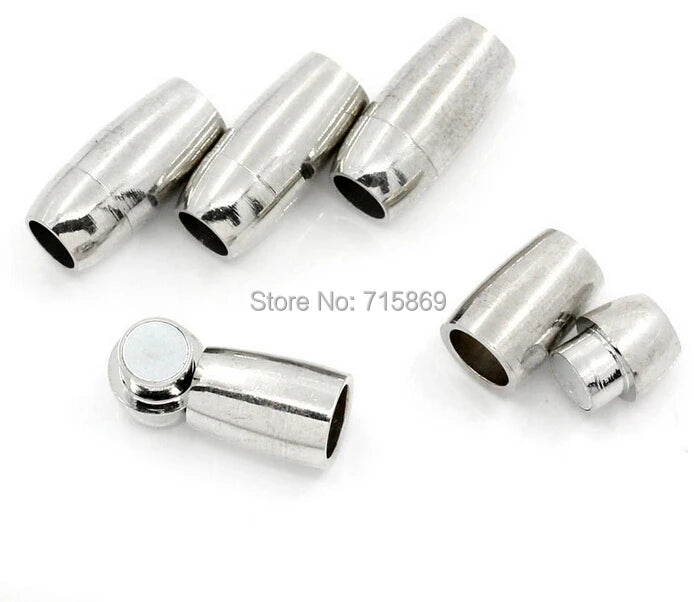 20 Sets Magnetic Clasps - Silver - 20mm x 9mm - Bracelet Clasp