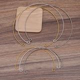 20 Sets Silver Plated Choker Collar Base Neck Strap Necklace