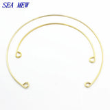 20 Sets Silver Plated Choker Collar Base Neck Strap Necklace