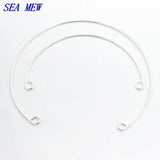 20 Sets Silver Plated Choker Collar Base Neck Strap Necklace