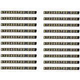 20 Sets Square Adjustable Tag for Counter Stand Number Letter Dollar Block Kit