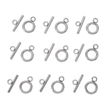 20 Sets Stainless Steel Ring Hook Toggle Clasps for DIY Jewelry Making