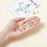 20 Sets Stainless Steel Ring Hook Toggle Clasps for DIY Jewelry Making
