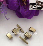20 Sets Antique Bronze Hook Clasps for 10x5mm Leather