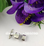 20 Antiqued Silver Hook Clasps for 10x5mm Leather