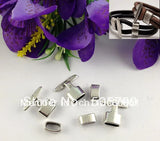 20 Antiqued Silver Hook Clasps for 10x5mm Leather