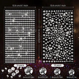 20 Sheets Clear Rhinestone Stickers Self Adhesive Bling Gems Jewels Stickers