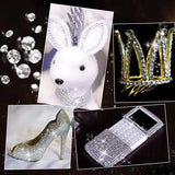 20 Sheets Clear Rhinestone Stickers Bling Gems Self Adhesive Round Diamond
