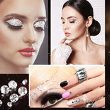 20 Sheets Clear Rhinestone Stickers Self Adhesive Bling Gems