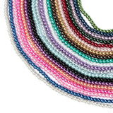 20 Strand 20 Colors Glass Pearl Round Beads 4/6/8mm Bead Strands