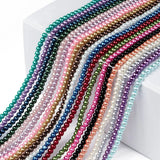 20 Strand 20 Colors Glass Pearl Round Beads 4/6/8mm Bead Strands