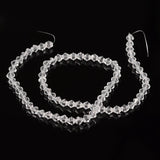 4mm Clear Glass Beads Strands Faceted Bicone Mini Beads for Jewelry Making