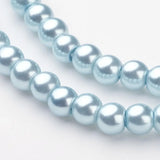 20 Strand 4mm Round Pearlized Glass Pearl Beads Strands for DIY Jewelry Making