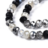 20 Strand Faceted Rondelle Glass Beads 5.5~6mm for Jewelry Making DIY