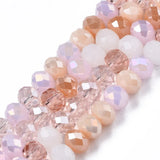 20 Strand Faceted Rondelle Glass Beads 5.5~6mm for Jewelry Making DIY