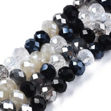 20 Strand Faceted Rondelle Glass Beads 5.5~6mm for Jewelry Making DIY