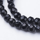 20 Strands 4mm Faceted Glass Beads for Jewelry Making