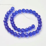 20 Strands 8mm Glass Beads Round Spacer Beads for DIY Jewelry Making