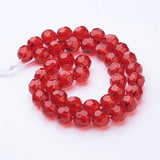 20 Strands 8mm Glass Beads Round Spacer Beads for DIY Jewelry Making