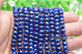 20 Strands Navy Solid Faceted Glass Crystal DIY Jewelry Making Beads