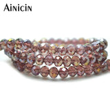 20 Strands Wine Red Glass Beads for DIY Jewelry Making