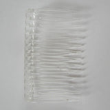 20 Pack Clear Hair Clips Side Combs 70X40mm