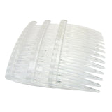 20 Pack Clear Hair Clips Side Combs 70X40mm