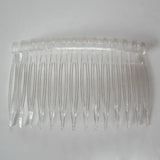 20 Pack Clear Hair Clips Side Combs 70X40mm