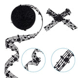 20 Yards Music Notation Grosgrain Ribbon Musical Note Style
