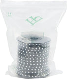 20 Yards 5mm Silver Aluminum Studded Faux Suede Leather Cords