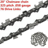 20" 76 Drive Links Chainsaw Mill Chain For Wood Cutting