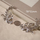 Metal Stamping Phenix 78*51mm Gold Silver Bronze Steel DIY Crafts Findings