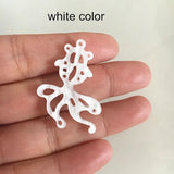 20 pcs Resin Goldfish Charms,White,Pink,Double Sided Acrylic Charms For Crafts